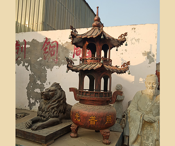 圆型香炉